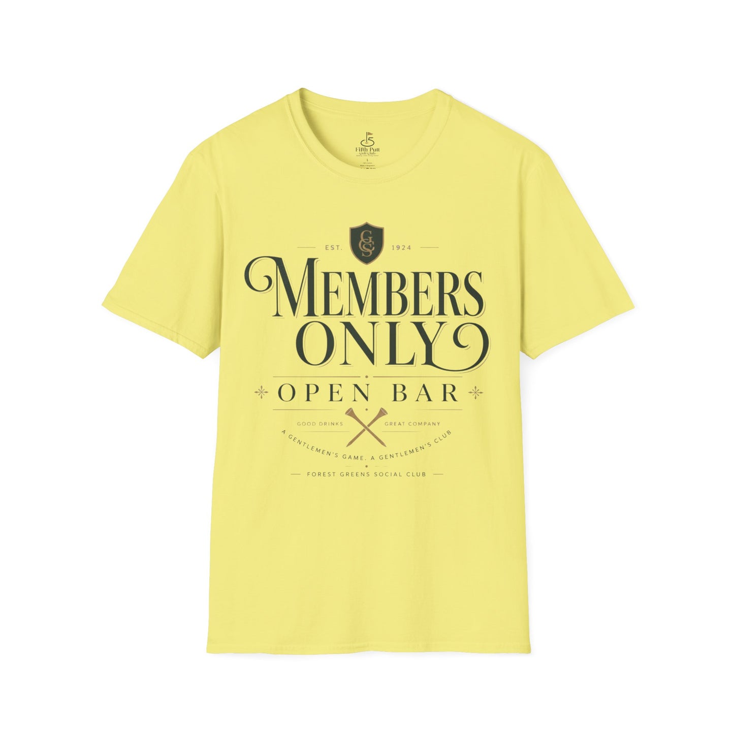 Members Only Open Bar Golf T-Shirt