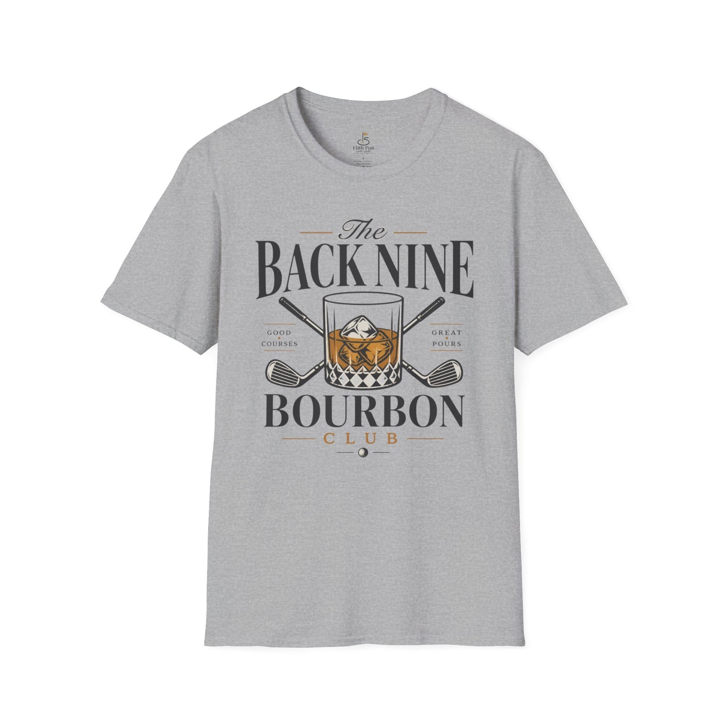 Back Nine Bourbon Club T-Shirt — Golf & Whiskey Graphic Tee