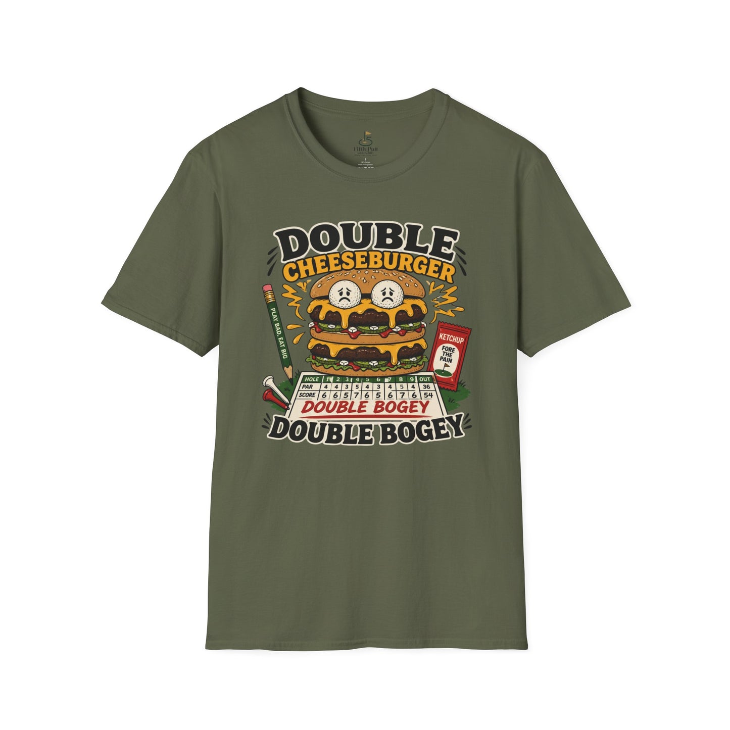 Double Cheeseburger Double Bogey T-Shirts