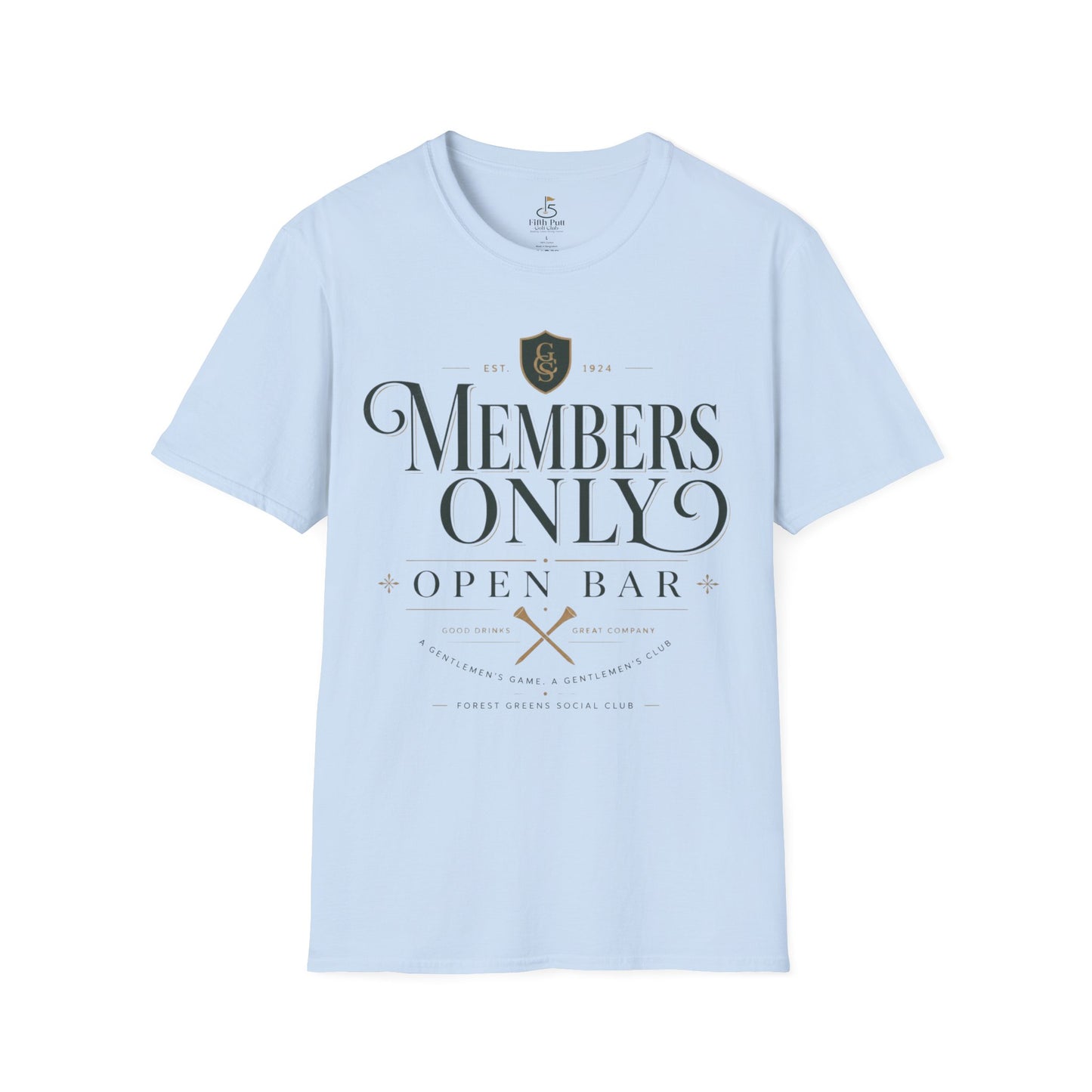 Members Only Open Bar Golf T-Shirt