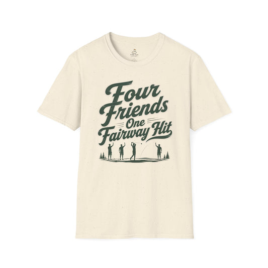 Four Friends One Fairway Hit Golf T-Shirt - Casual Golfing Tee