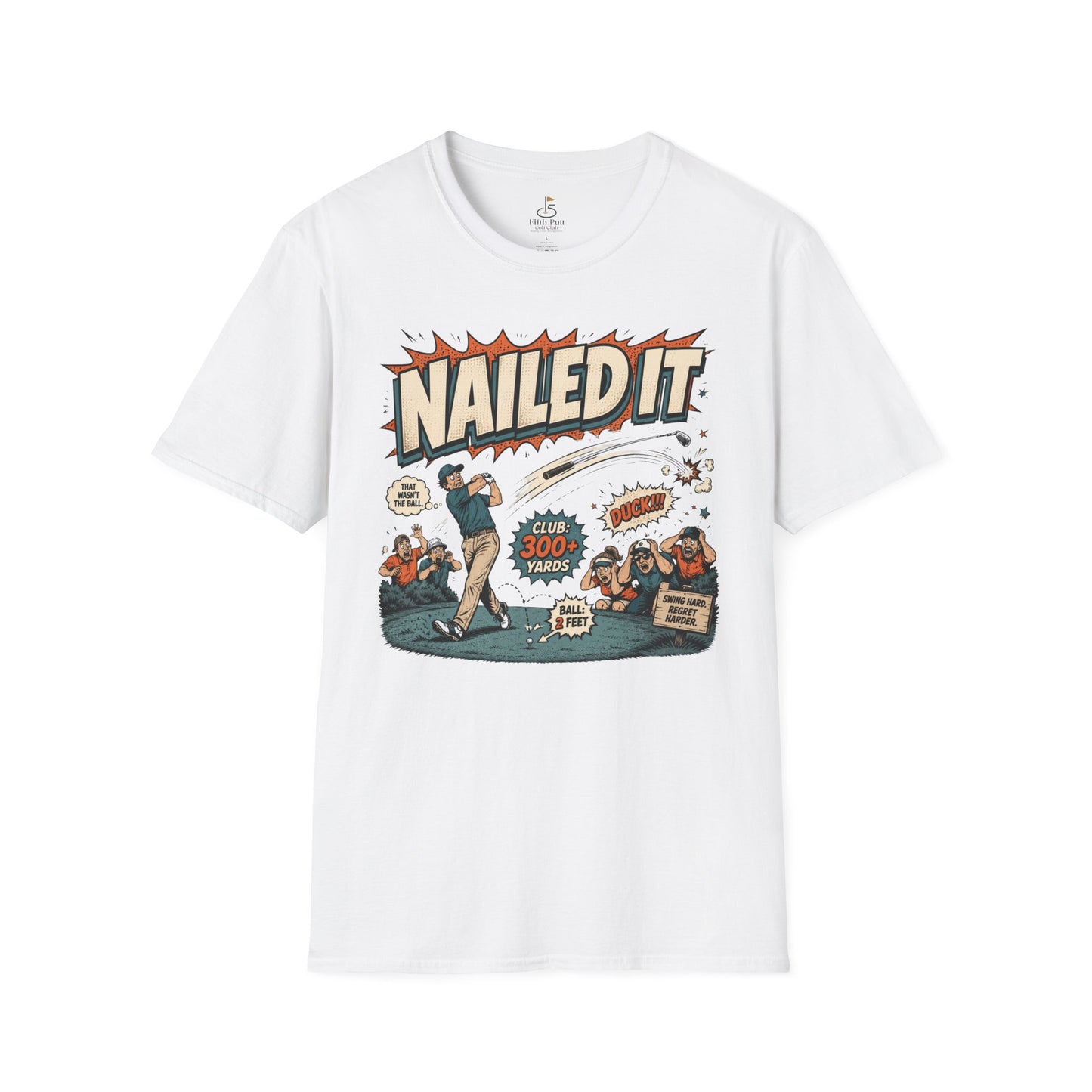 Nailed It Golf Graphic T-Shirt – Vintage Comic Golfing Shirt