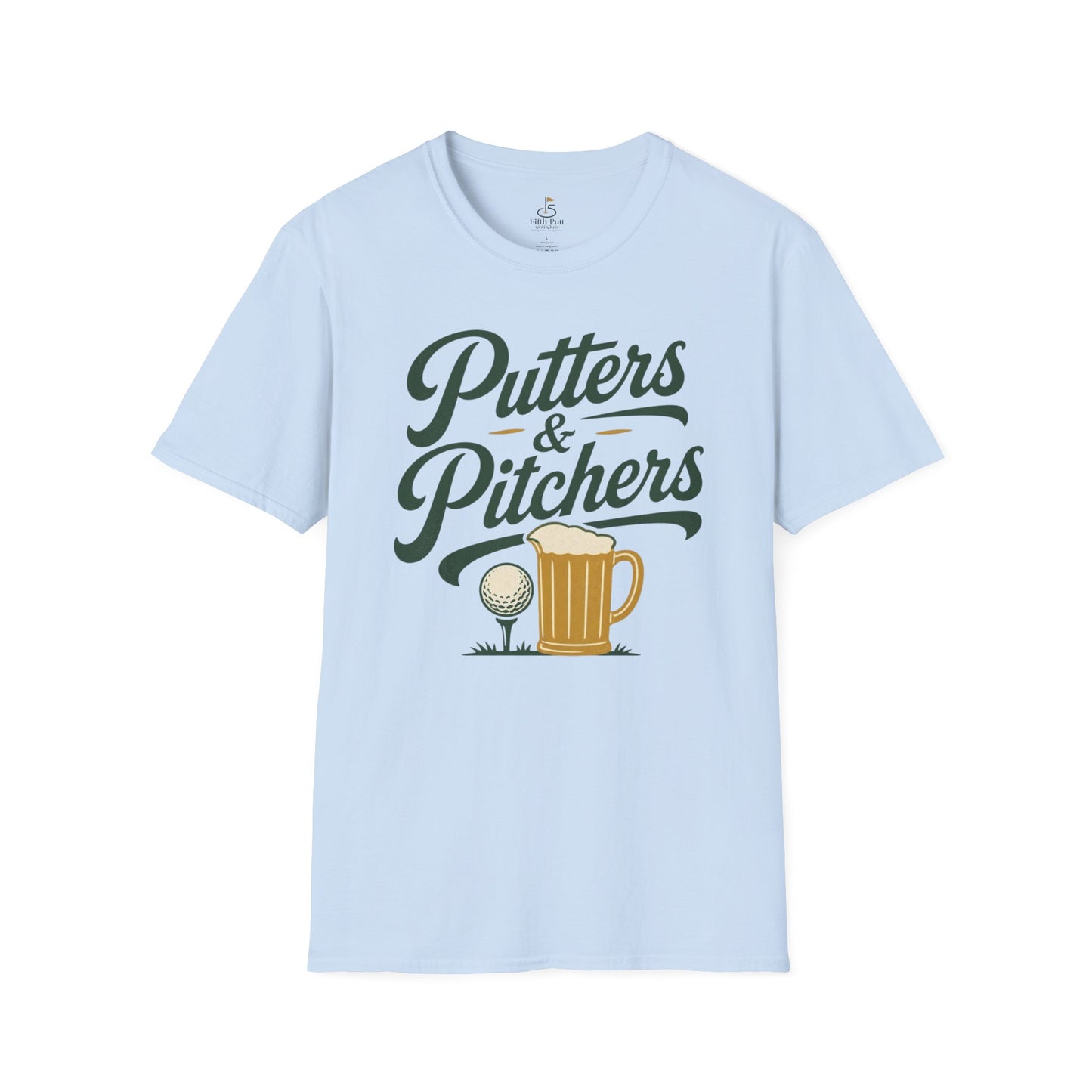 Putters & Pitchers Golf T-Shirt — Funny Beer and Golf Graphic Tee