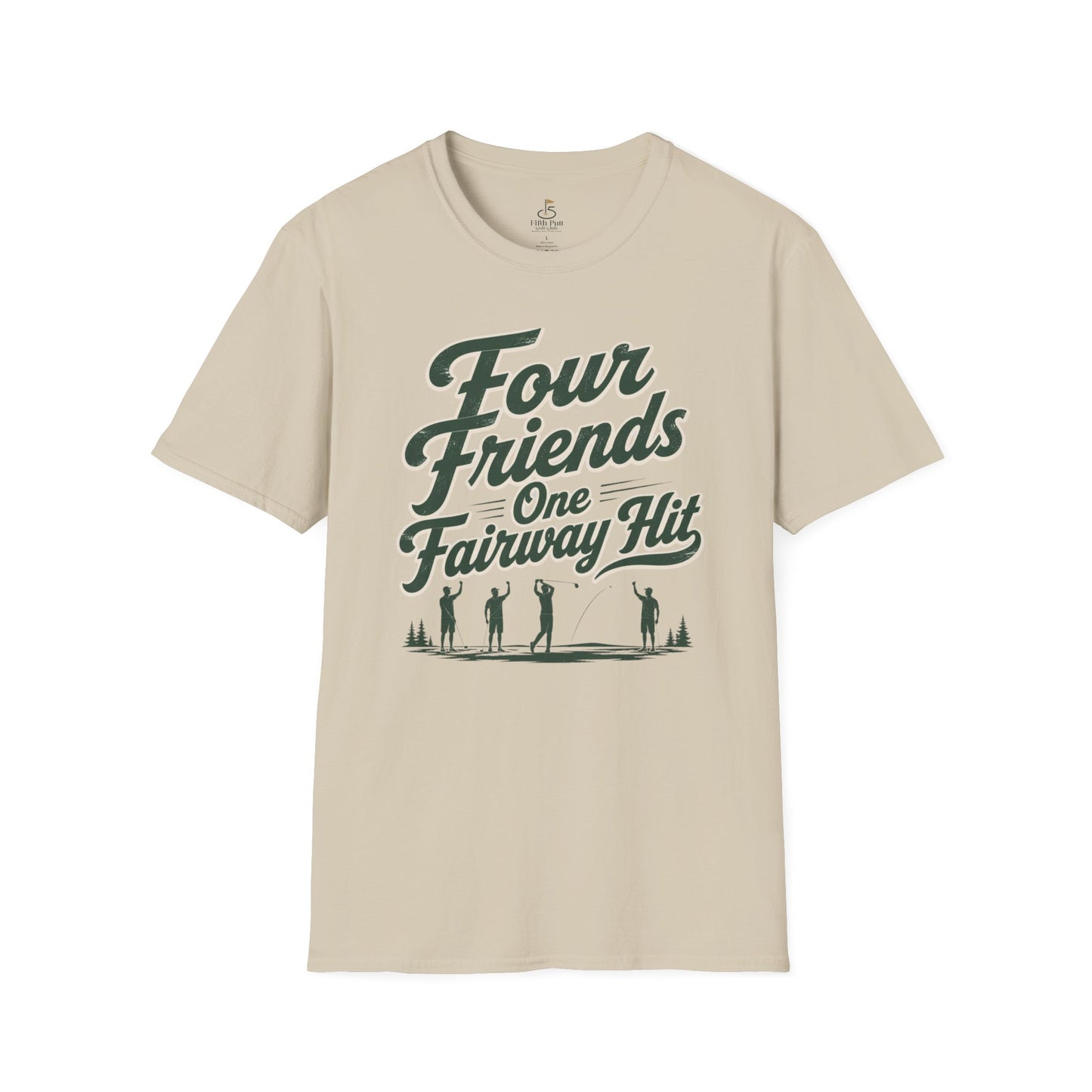 Four Friends One Fairway Hit Golf T-Shirt - Casual Golfing Tee