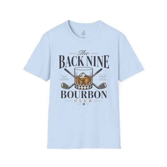Back Nine Bourbon Club T-Shirt — Golf & Whiskey Graphic Tee