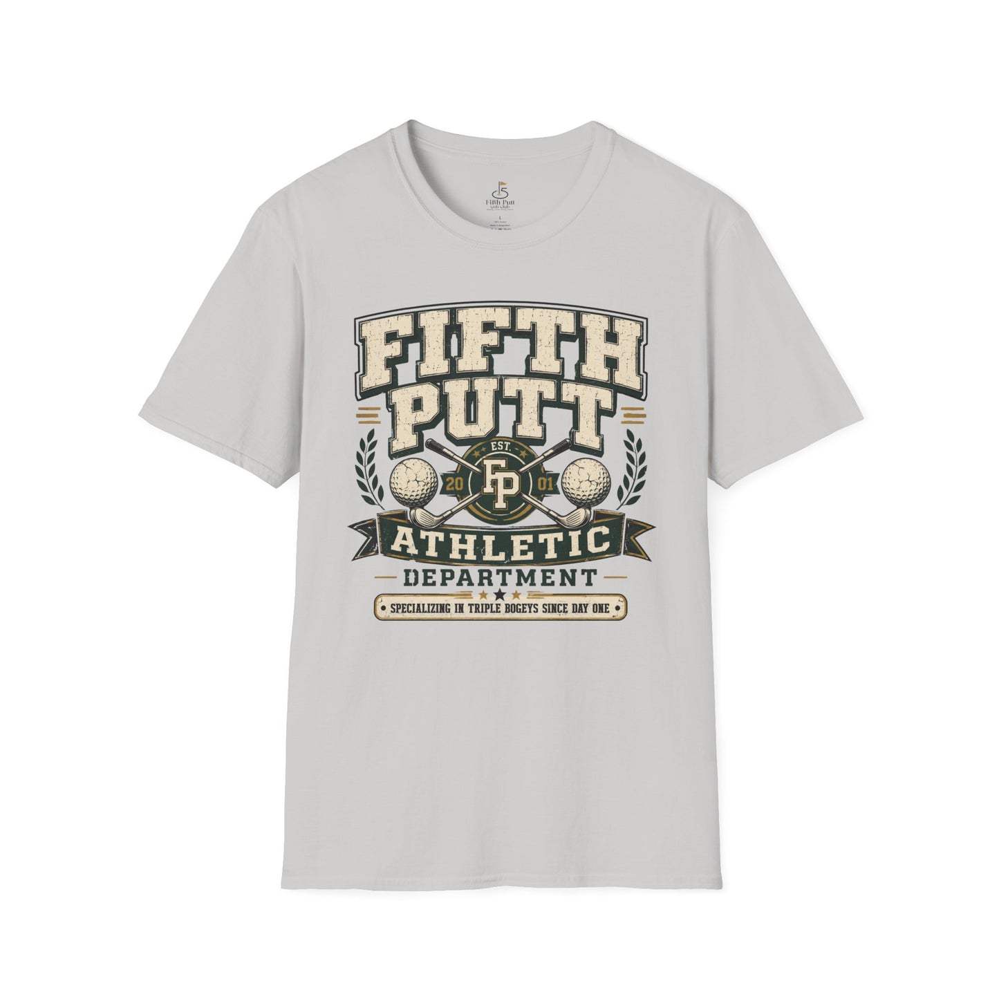 Fifth Putt Athletic Department Golf T‑Shirt — Vintage Golf Club Tee