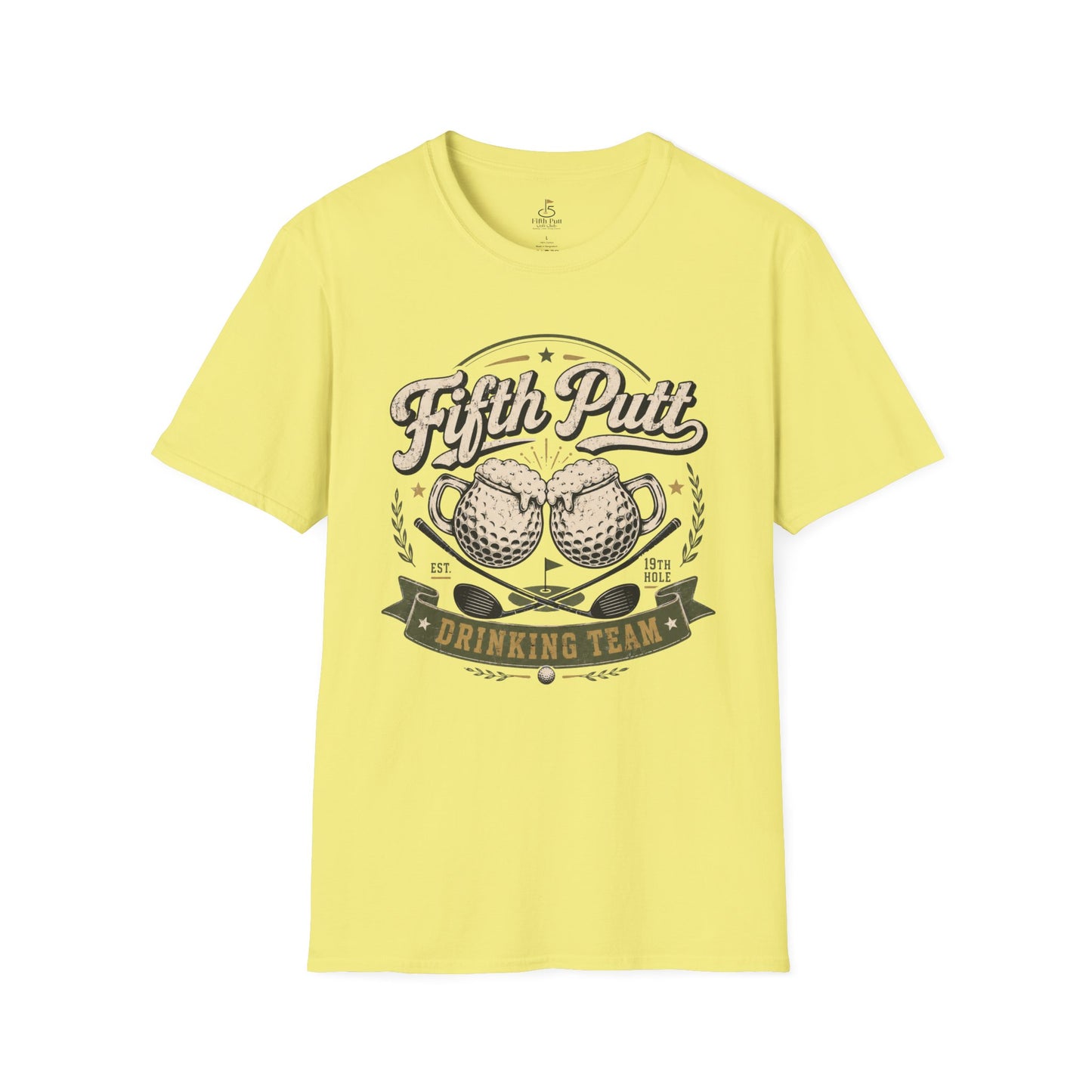 Fifth Putt Drinking Team T‑Shirt — Golf Humor Graphic Tee