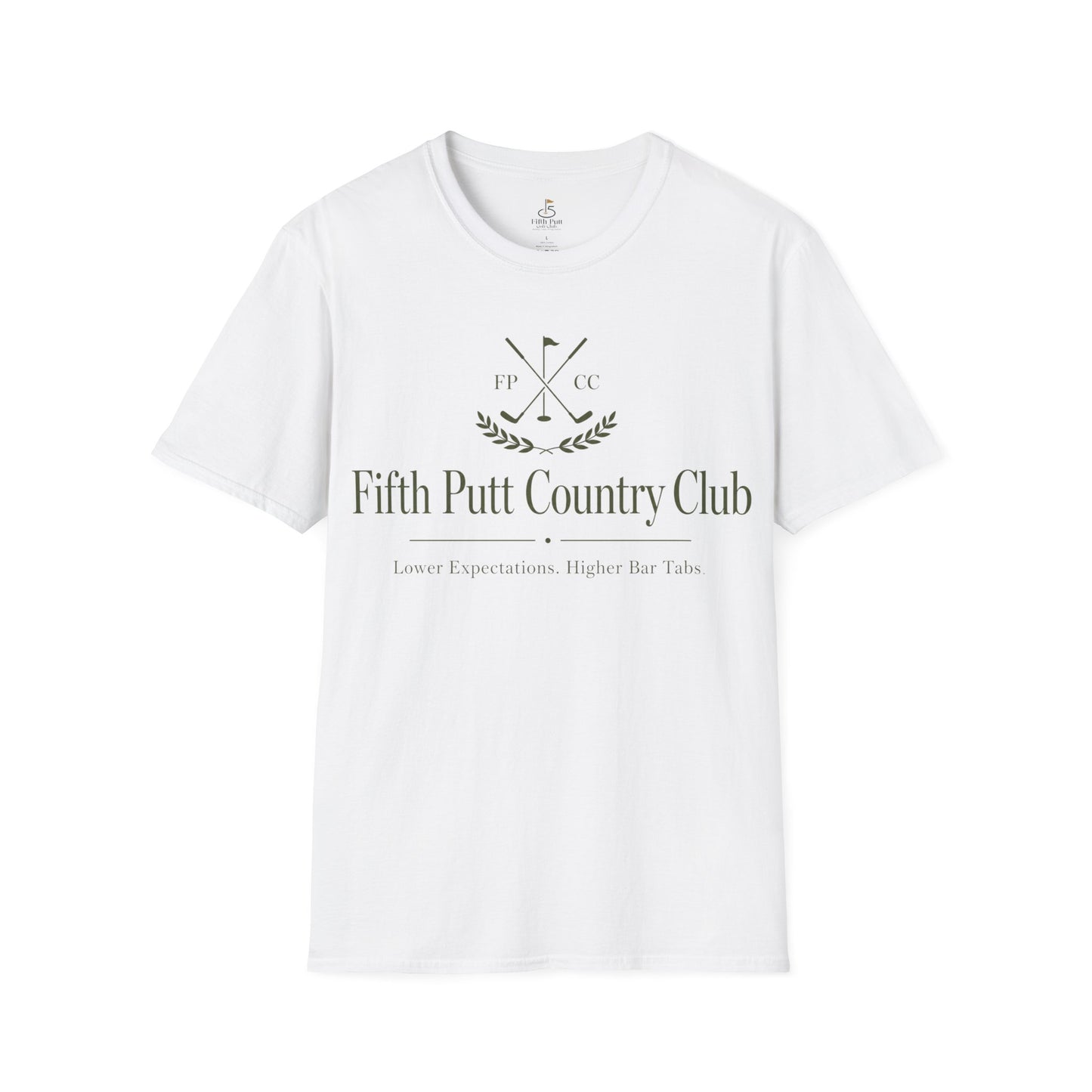 Fifth Putt Country Club Golf T-Shirt – Classic Golf Club Logo Tee