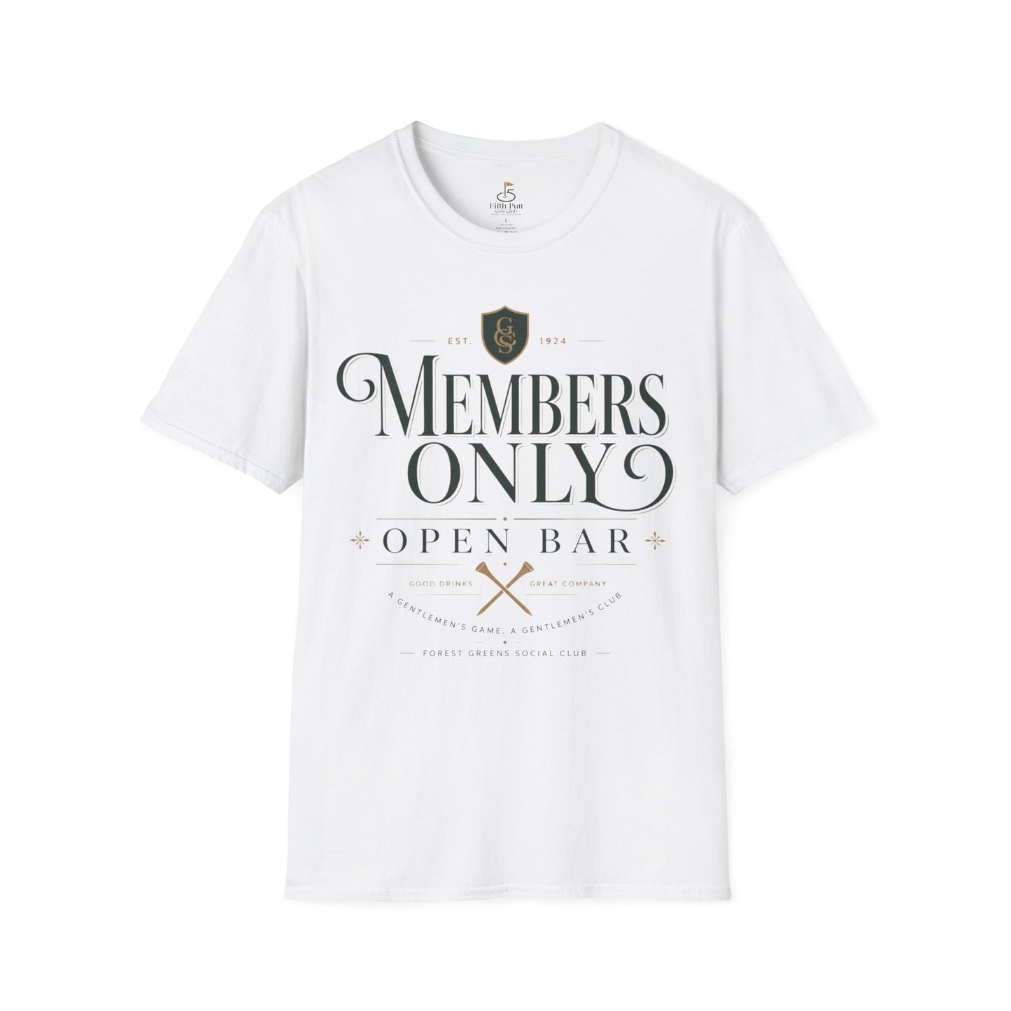 Members Only Open Bar Golf T-Shirt