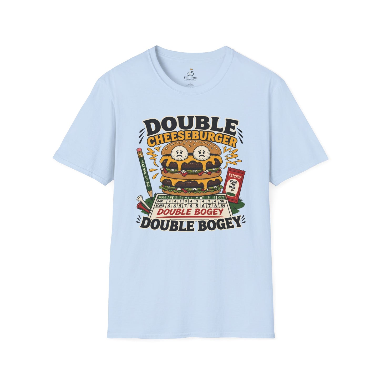 Double Cheeseburger Double Bogey T-Shirts