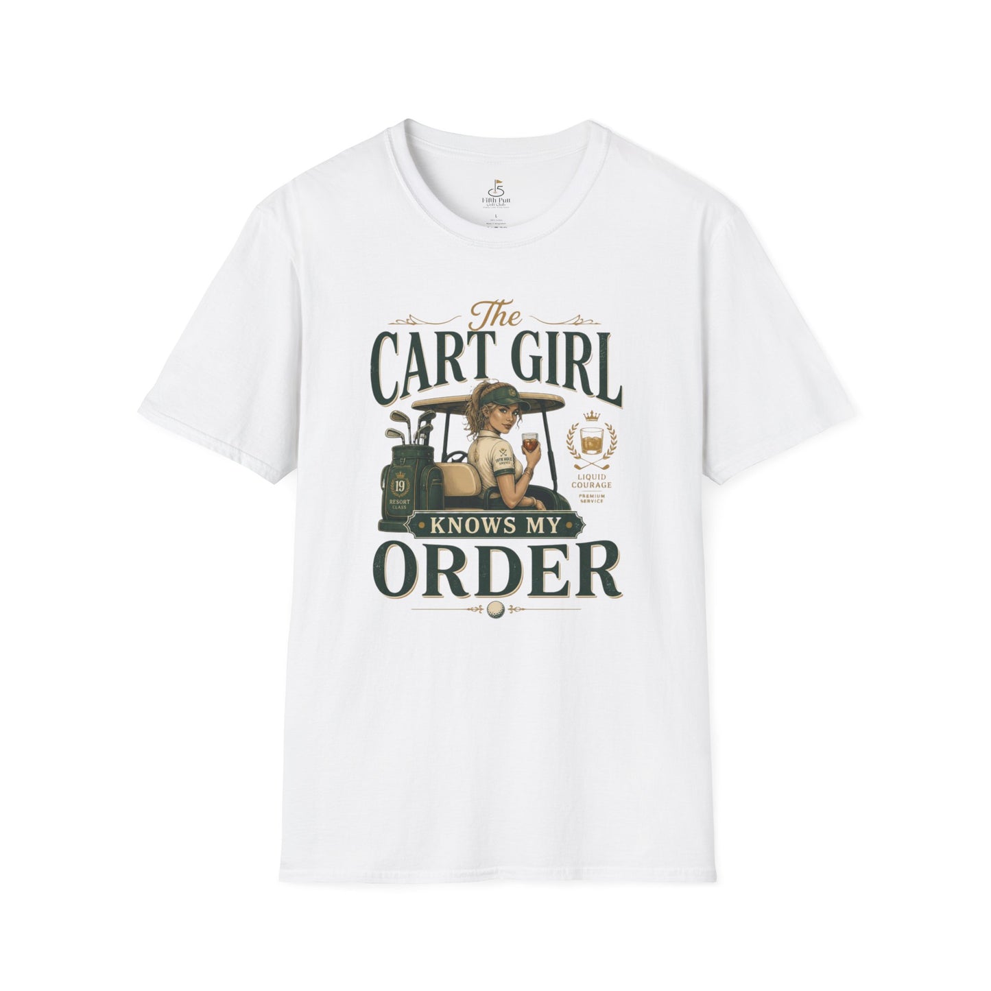 Cart Girl Knows My Order Golf T-Shirt