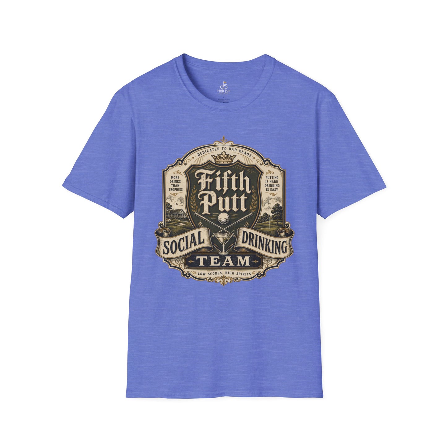 Fifth Putt Social Drinking Team Golf T-Shirt