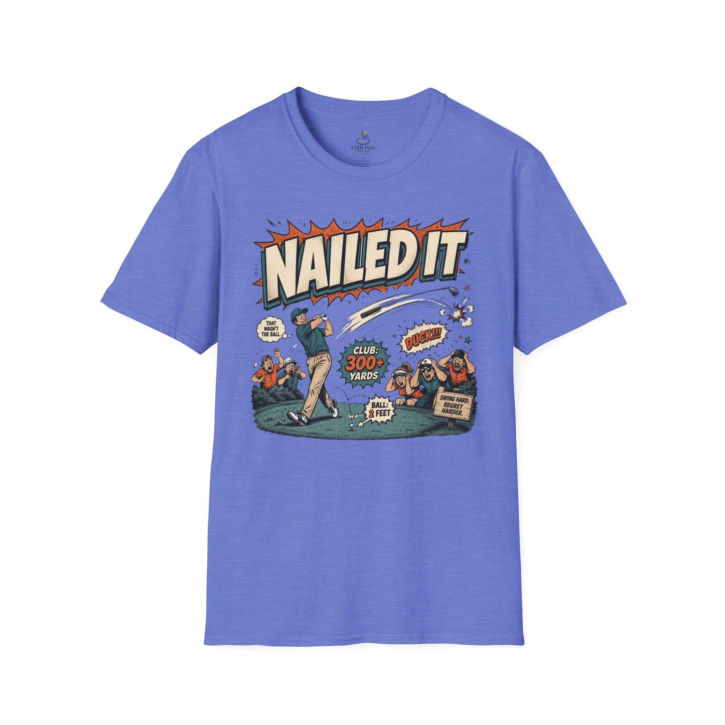 Nailed It Golf Graphic T-Shirt – Vintage Comic Golfing Shirt