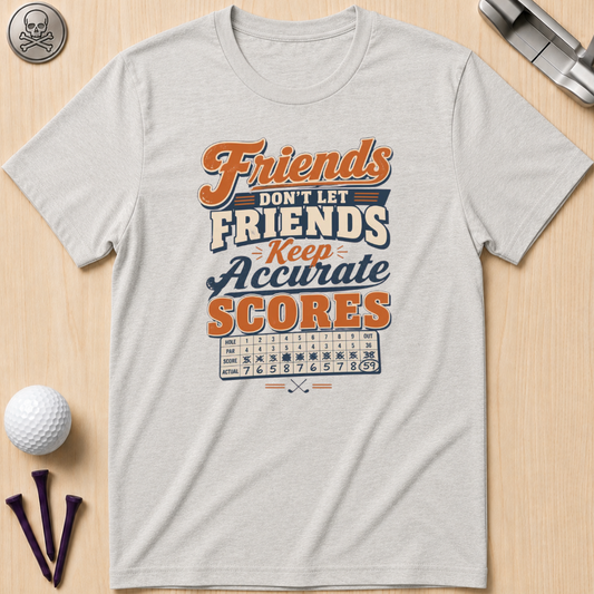 Friends Don’t Let Friends Keep Accurate Scores Golf T-Shirt