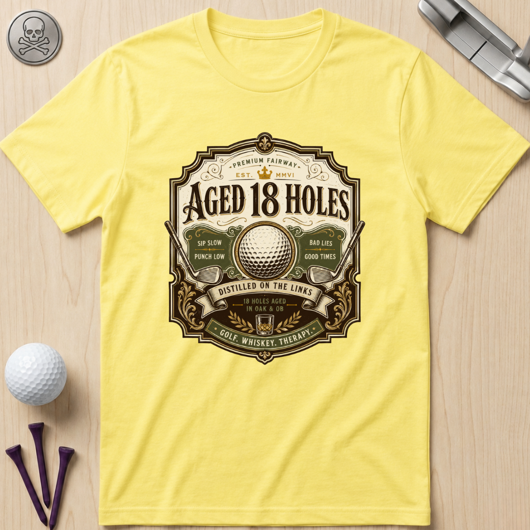 Aged 18 Holes Golf T-Shirt