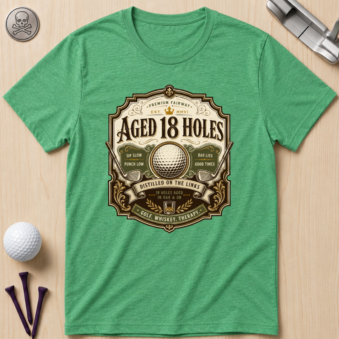 Aged 18 Holes Golf T-Shirt