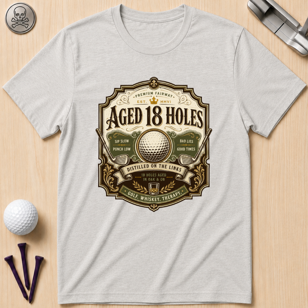 Aged 18 Holes Golf T-Shirt