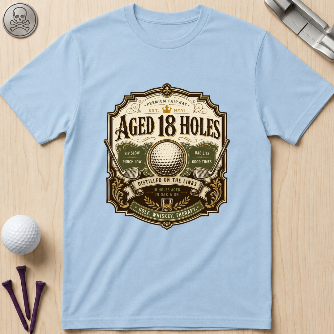 Aged 18 Holes Golf T-Shirt