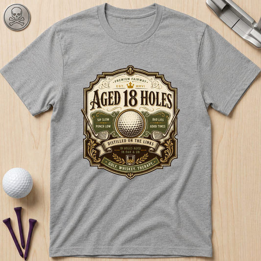 Aged 18 Holes Golf T-Shirt