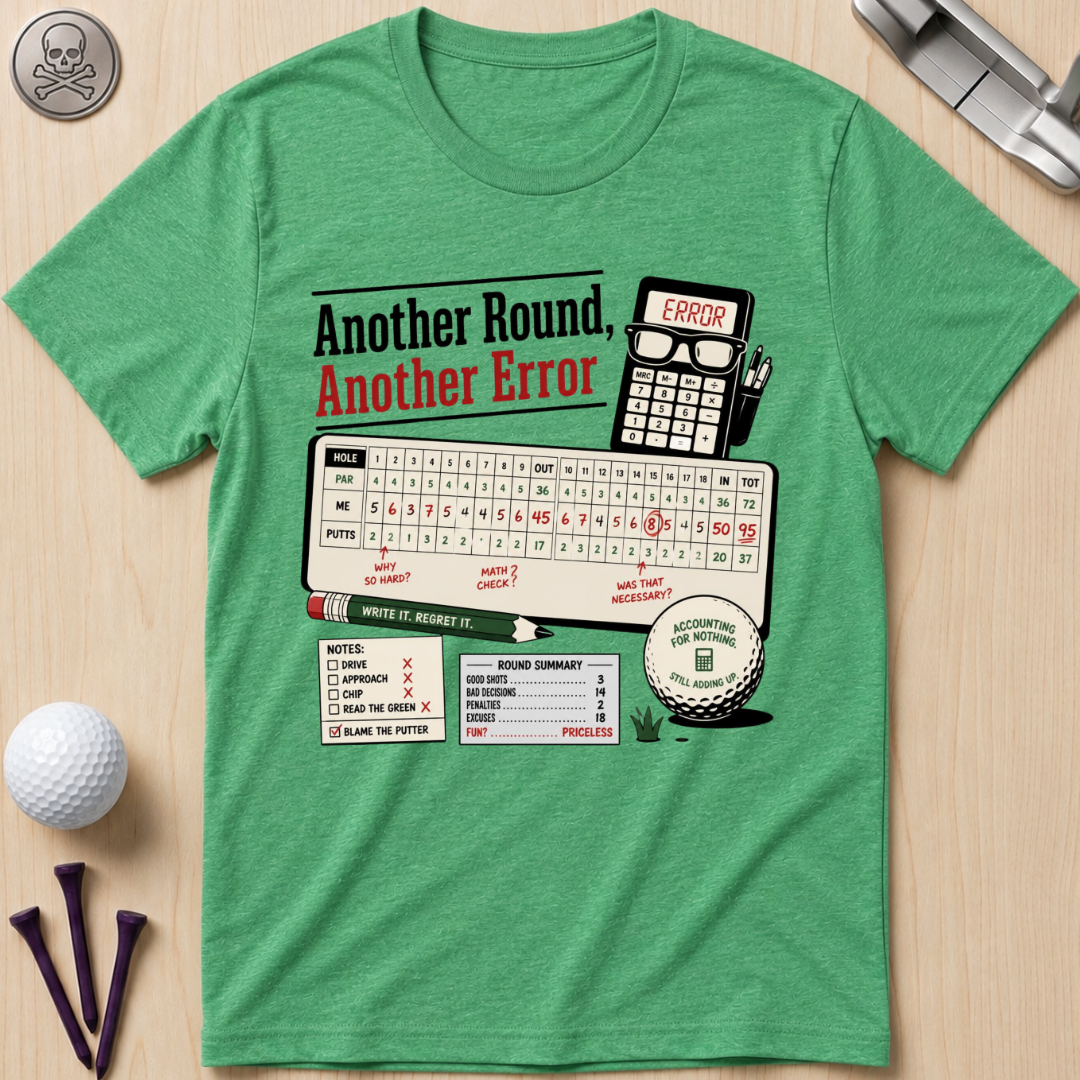 Another Round, Another Error Golf T-Shirt