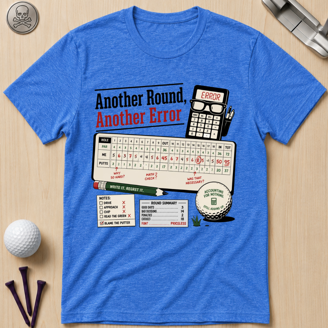 Another Round, Another Error Golf T-Shirt