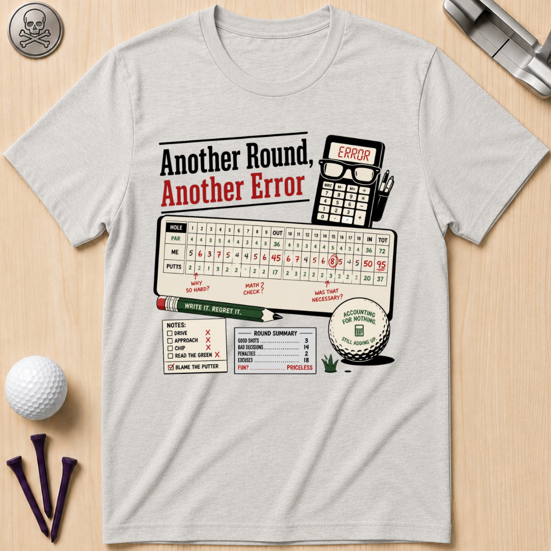 Another Round, Another Error Golf T-Shirt