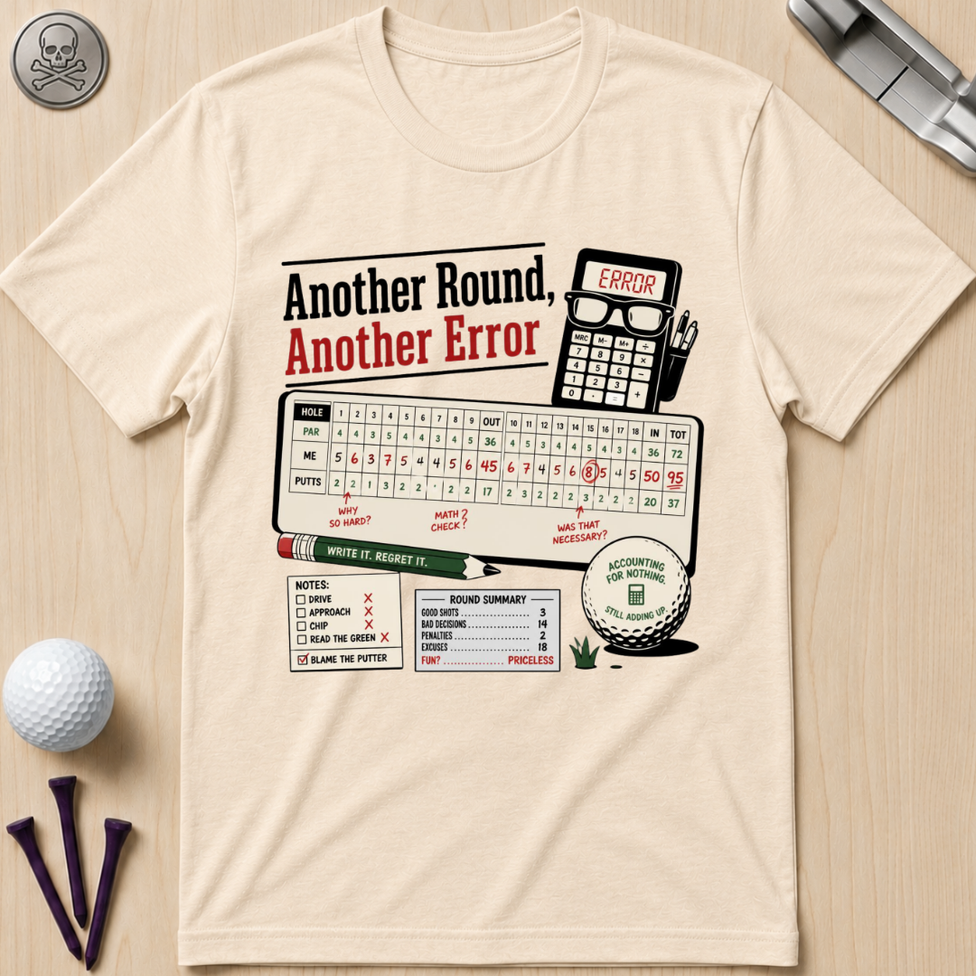 Another Round, Another Error Golf T-Shirt