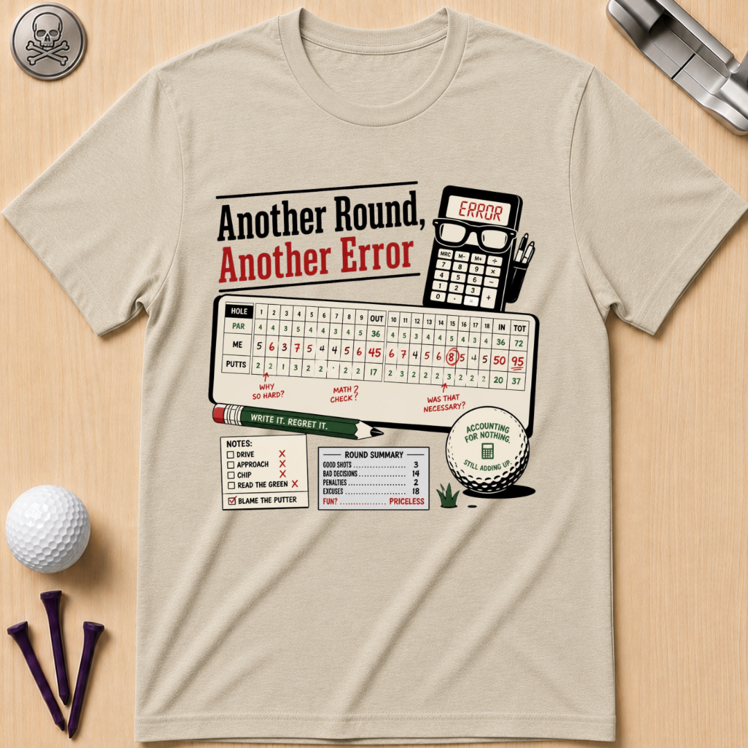 Another Round, Another Error Golf T-Shirt