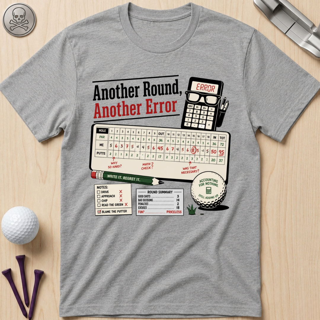Another Round, Another Error Golf T-Shirt