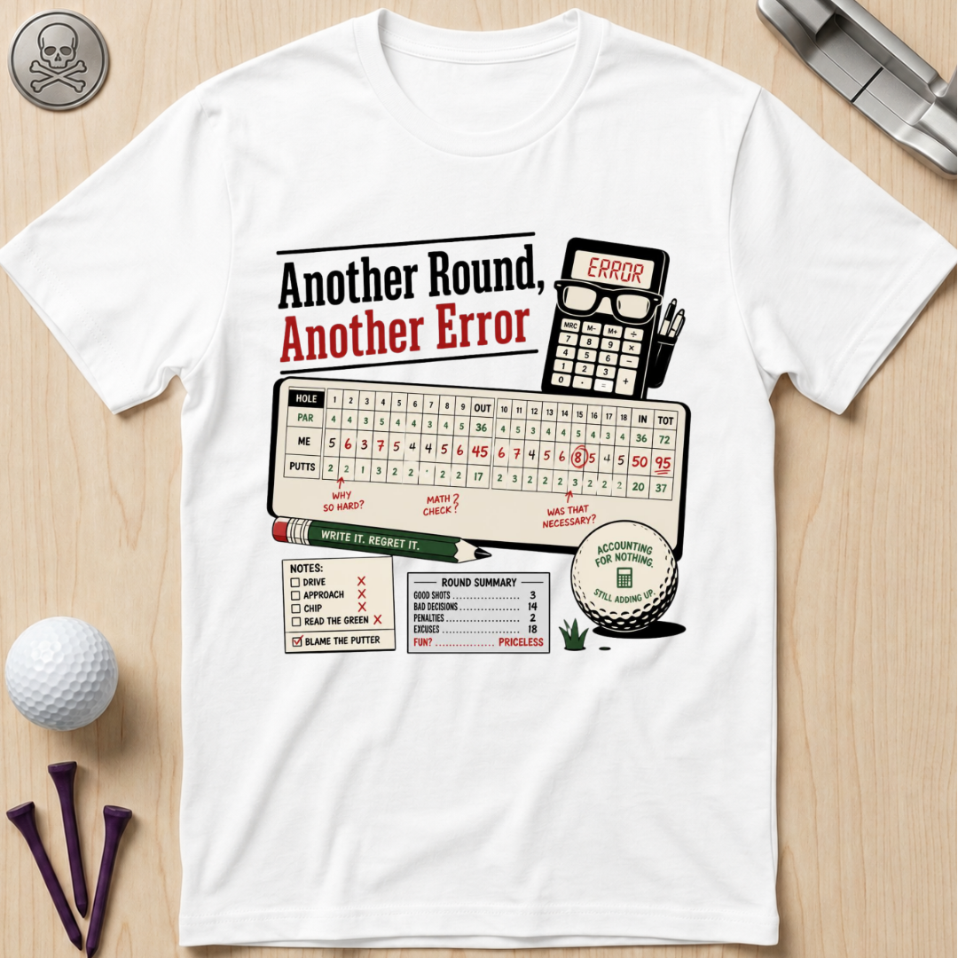 Another Round, Another Error Golf T-Shirt