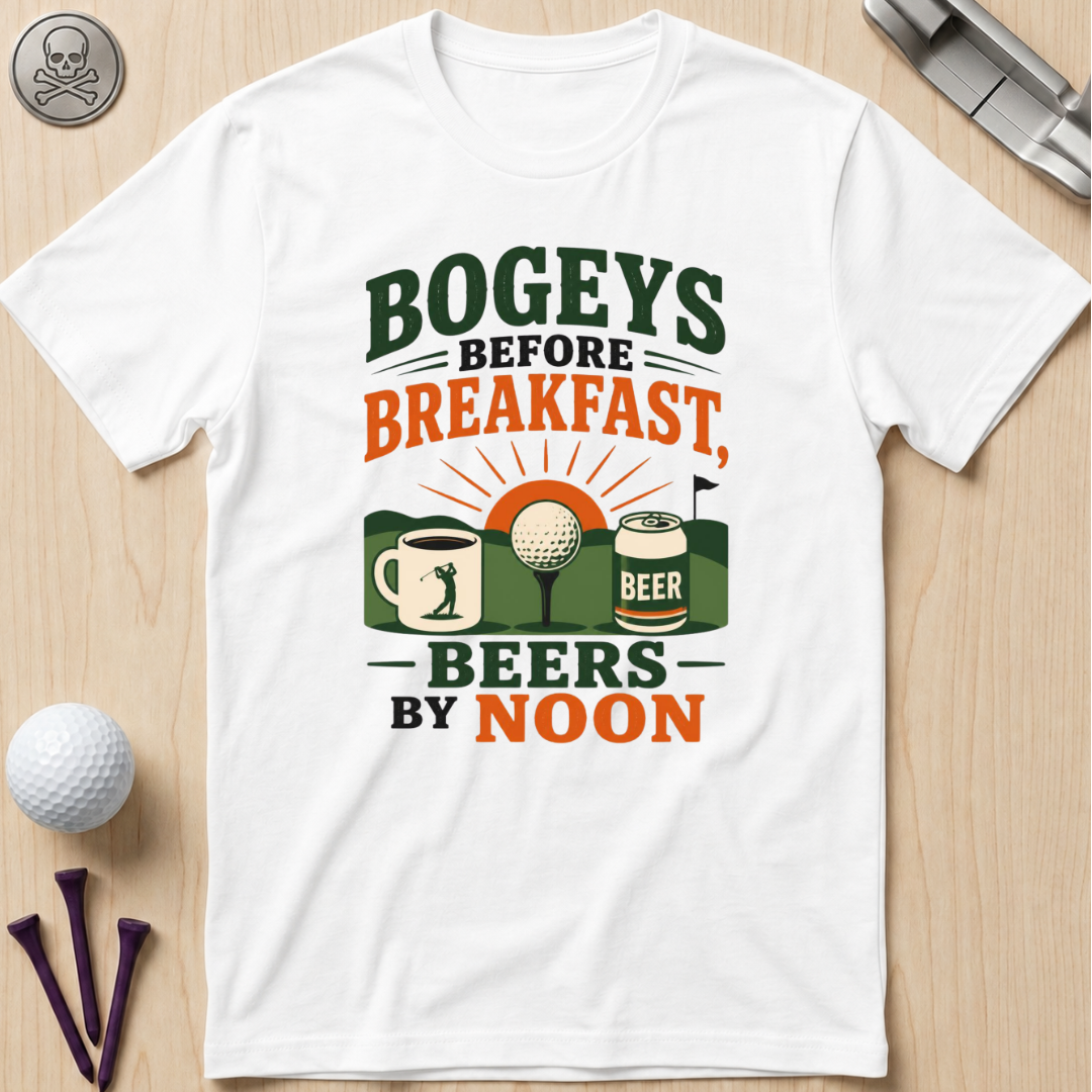 Bogeys Before Breakfast, Beers By Noon T-Shirt