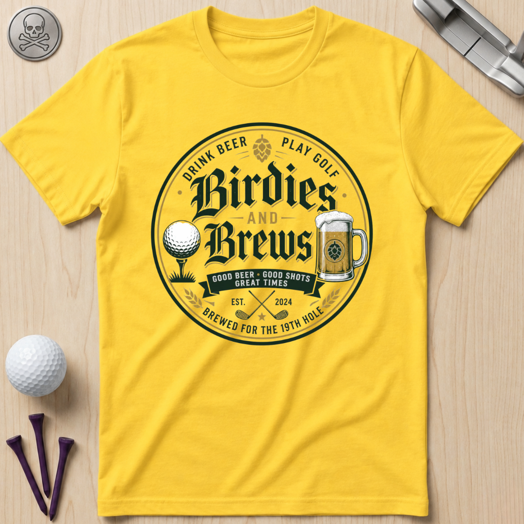 Birdies and Brews Golf T-Shirt