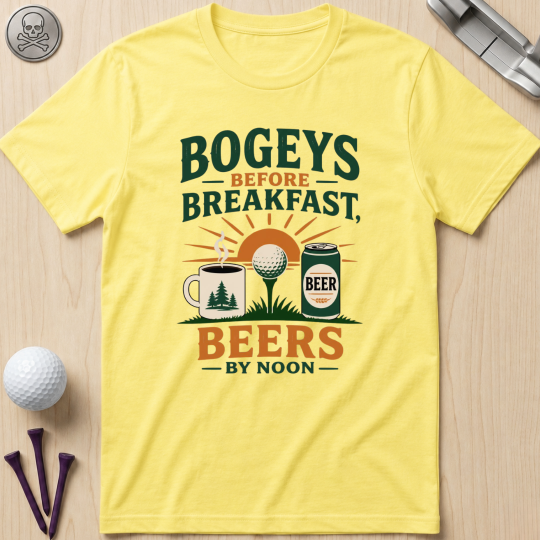 Bogeys Before Breakfast Golf T-Shirt