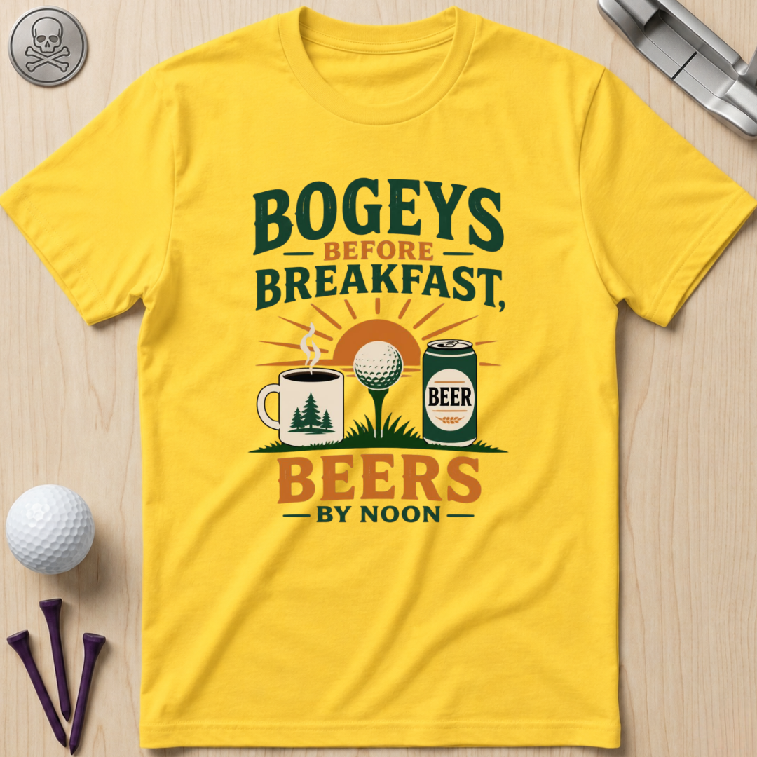 Bogeys Before Breakfast Golf T-Shirt