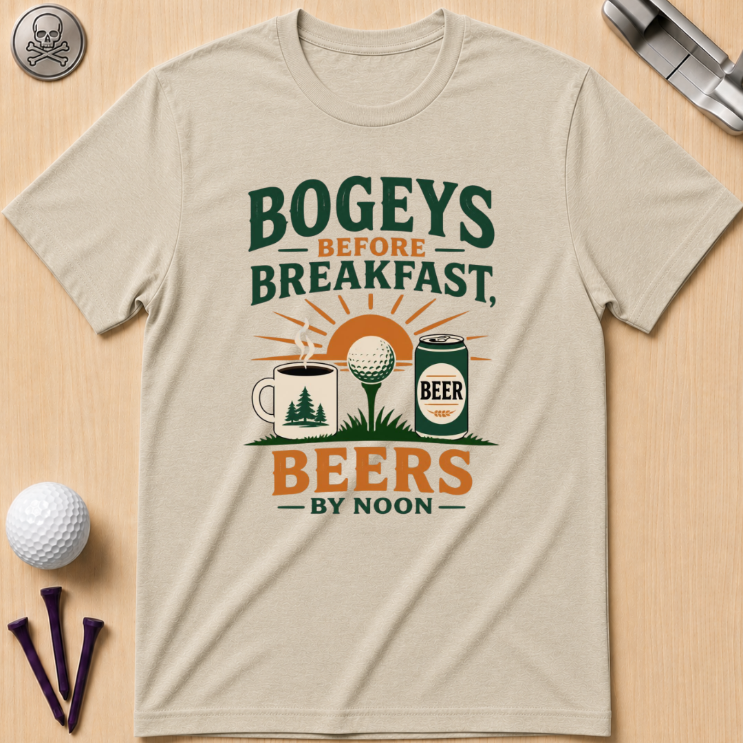 Bogeys Before Breakfast Golf T-Shirt