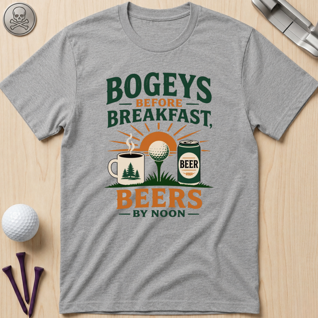 Bogeys Before Breakfast Golf T-Shirt