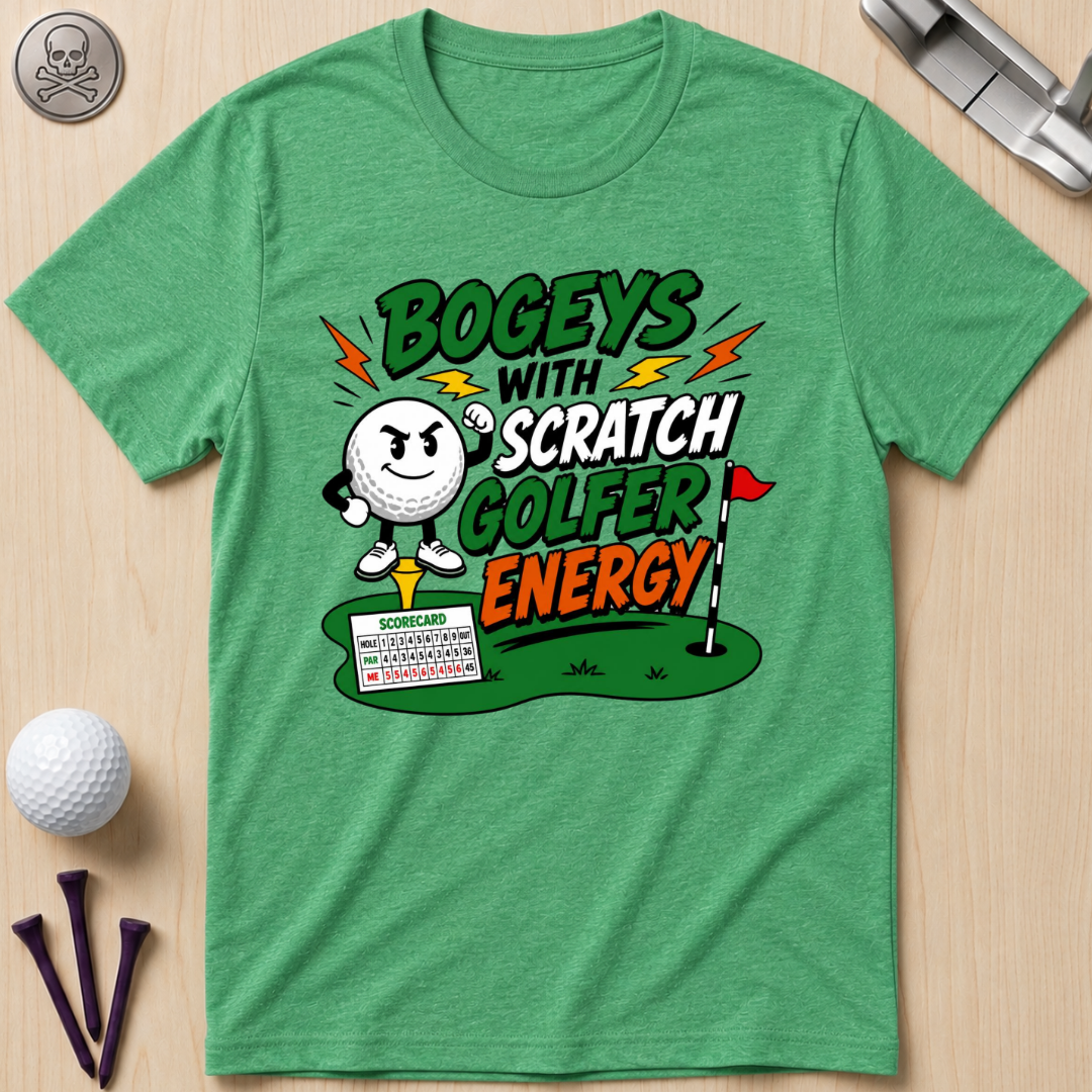 Bogeys With Scratch Golfer Energy T-Shirt