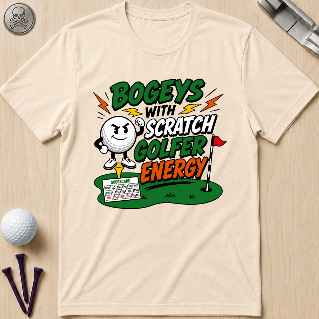Bogeys With Scratch Golfer Energy T-Shirt