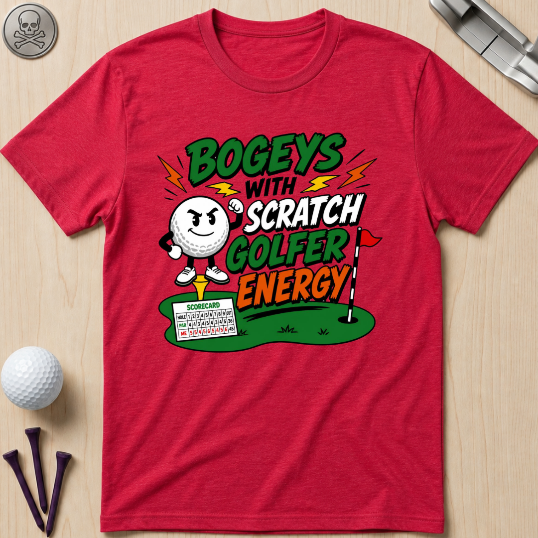 Bogeys With Scratch Golfer Energy T-Shirt