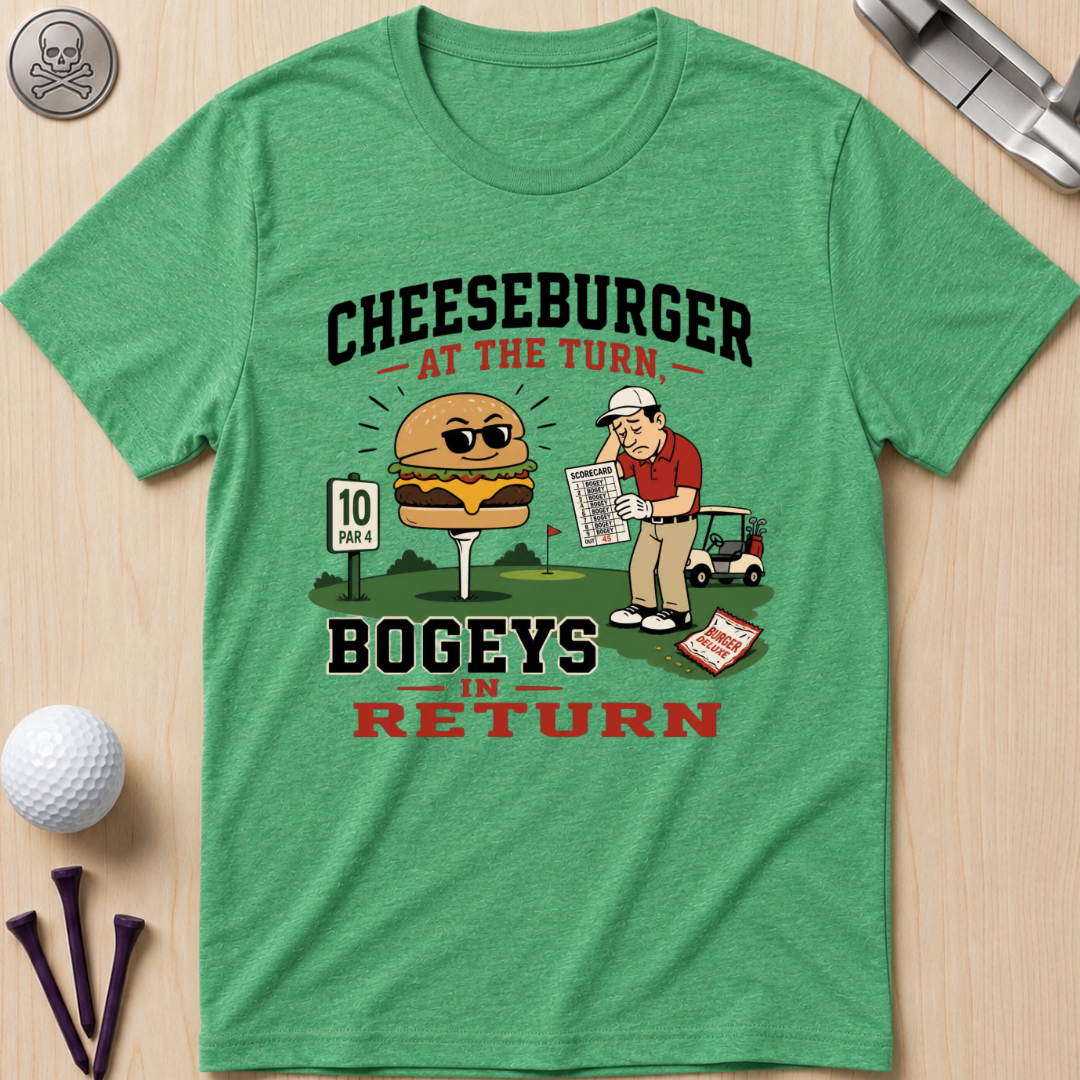 Cheeseburger at the Turn Bogeys in Return T-Shirt