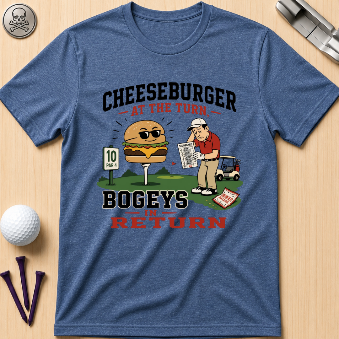 Cheeseburger at the Turn Bogeys in Return T-Shirt