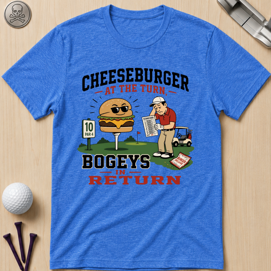 Cheeseburger at the Turn Bogeys in Return T-Shirt