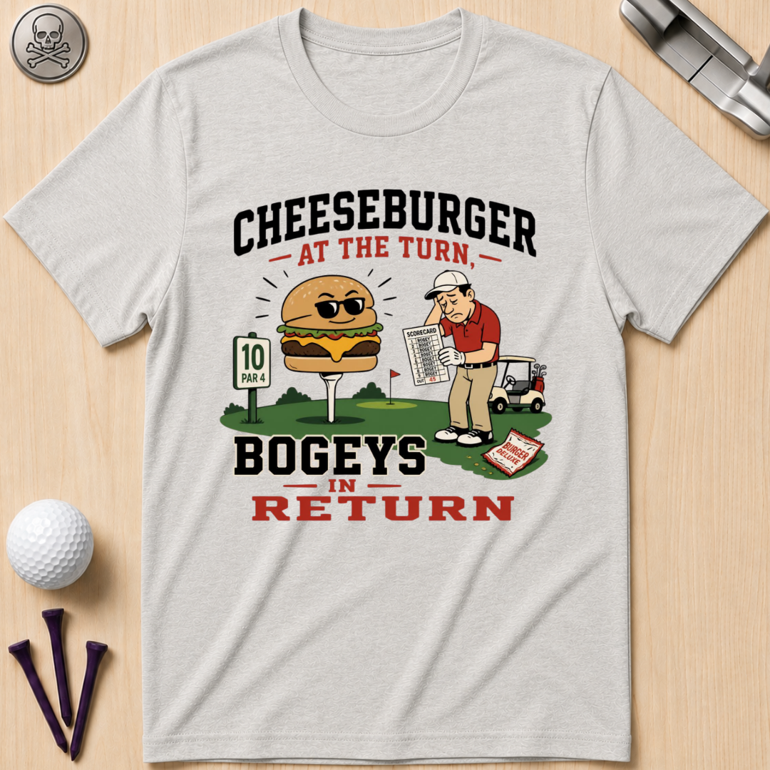 Cheeseburger at the Turn Bogeys in Return T-Shirt