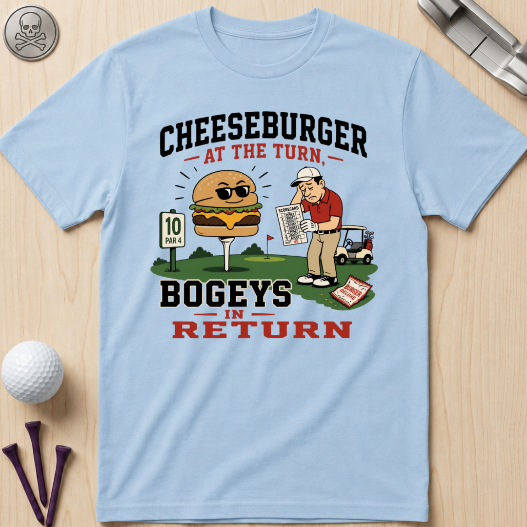 Cheeseburger at the Turn Bogeys in Return T-Shirt