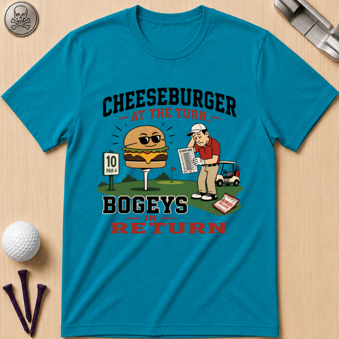 Cheeseburger at the Turn Bogeys in Return T-Shirt