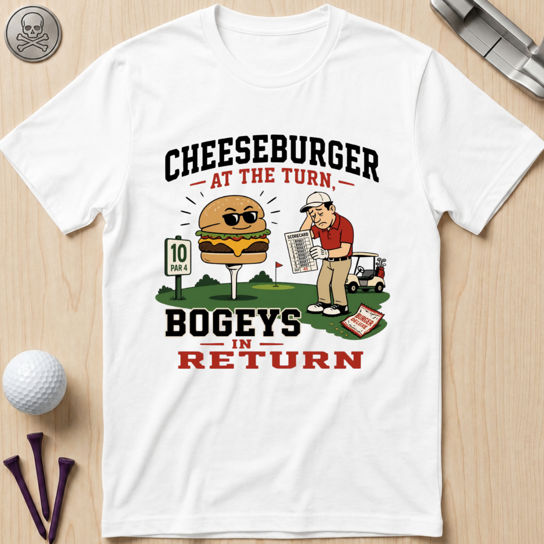 Cheeseburger at the Turn Bogeys in Return T-Shirt