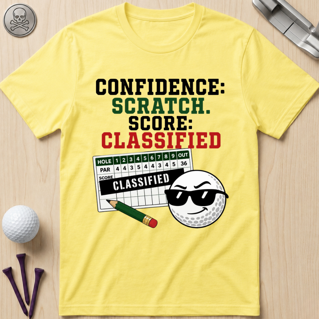Confidence: Scratch. Score: Classified T-Shirt