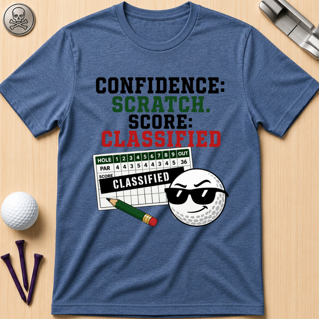 Confidence: Scratch. Score: Classified T-Shirt