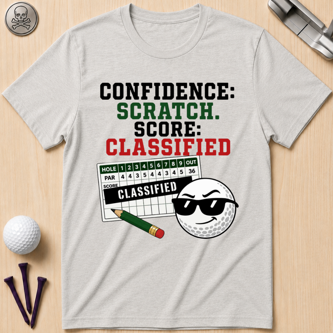 Confidence: Scratch. Score: Classified T-Shirt