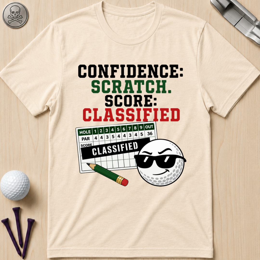 Confidence: Scratch. Score: Classified T-Shirt